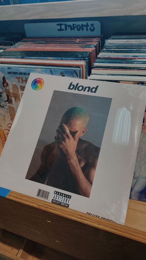 Frank Ocean Room, Frank Ocean Birthday, Blond Vinyl, Frank Ocean Vinyl, Frank Ocean Tyler The Creator, Blond Frank Ocean, Frank Ocean Album, Frank Ocean Blond, Vinyl Record Store