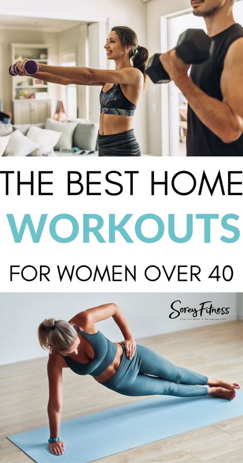 5 Best Exercises For Women Over 40’s | How to lose weight and tone up after 40! Get our best effective workouts for women in midlife. #fitness #core #midlife #fitat40 #gettingfit #gettinghealthy Best Home Workouts, Fit At 40, Best Workout For Women, At Home Workouts For Women, Workouts For Women, Best At Home Workout, Diet Vegetarian, Home Workouts, Healthy Smoothie