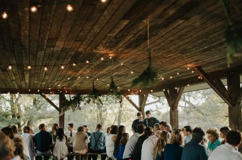 This Super Cool Summer Camp Wedding is All About Community | Junebug Weddings Camp Wedding Ideas, Hipster Camping, Ontario Summer, Summer Camp Wedding, Woodsy Wedding, Fall Camping, Camp Wedding, Wedding Venue Decorations, Handmade Signs