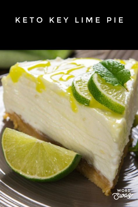 Key Lime Pie Cheesecake, Keto No Bake Cheesecake, Pudding Chia, Key Lime Cheesecake, Desserts Keto, Pie Cheesecake, Postre Keto, Lime Cheesecake, Low Carb Cheesecake