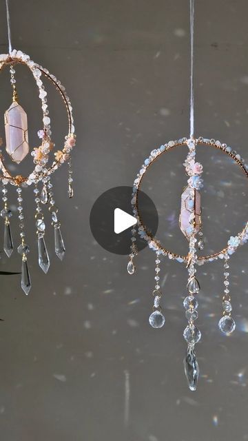 How To Make A Suncatcher, Make A Suncatcher, Suncatcher Crystal, Suncatcher Diy, Store Ideas, Diy Crystals, Crystal Suncatchers, Fairy Core, Suncatchers