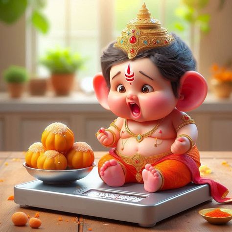 Bal Ganesh Cute, Ganesha Wallpaper, Ganesha Decoration, Om Ganesha, Ganpati Murti, Cartoon Drawing For Kids, Bal Ganesh, Happy Holi Video, Ganesh Decoration