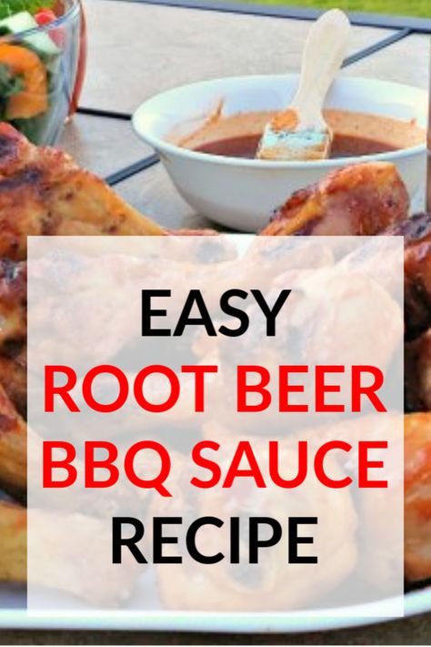 Root beer BBQ sauce recipe without cooking! Easy to throw together and takes mere minutes to make! #BBQ #BBQSauce #easyBBQ #BBQrecipes #BBQSauceRecipes #rootbeer #rootbeerbbqsauce #easyrecipes #cookout #backyardbbq #barbecue #grilling #grillingrecipes #bbqrecipes #bbqtime #letseat #yummy #delicious Beer Bbq Sauce Recipe, Root Beer Bbq Sauce, Beer Bbq Sauce, Barbecue Chicken Recipe, No Cook, Easy Bbq, Cooking Easy, Bbq Sauce Recipe, Bbq Sauce Homemade