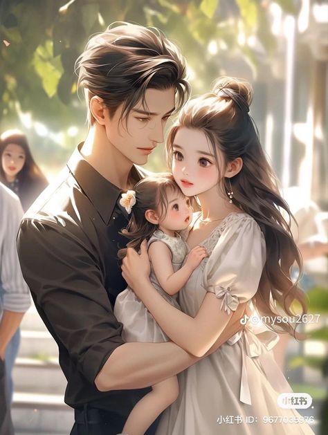 Anime Family Portrait, Pic Anime, Manga Portrait, Face Family, Cute Owls Wallpaper, Mr Love Queen's Choice, Beautiful Profile Pictures, Family Pic, Romantic Anime Couples