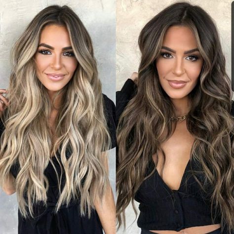 Balayage Asian, Blonde Hair For Brunettes, Balyage Long Hair, Balayage Straight, Hair 2022, Blond Balayage, Beachy Hair, Hair Dyes, Hair Color Light Brown