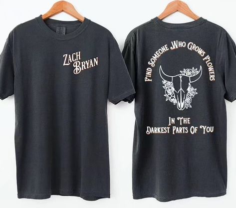 Zach Bryan Shirt, Song 2023, Shirt Designs For Men, Zach Bryan, Country Shirts, Clothing Boutique, Western Outfits, Band Tees, Top Trends