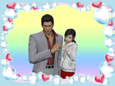 Kiryu And Haruka, Haruka Yakuza, Haruka Sawamura, Resonance Of Fate, Kiryu Kazuma, Yakuza 3, Kazuma Kiryu, I Kill People, Cute Games