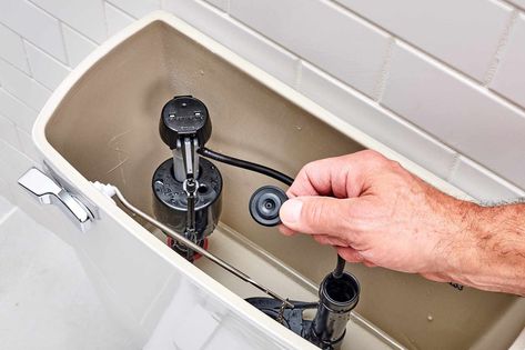 Fluidmaster toilet valves are easy to fix. Follow these steps to repair a Fluidmaster toilet fill valve by replacing a rubber seal in the valve body. Colored Toilets, Toilet Fill Valve, Replace Toilet, Clogged Toilet, Toilet Repair, New Toilet, Toilet Tank, Flush Toilet, Water Conservation