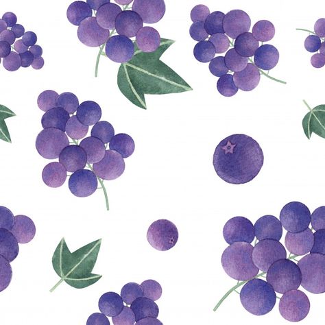 Grape Wallpaper, Grape Drawing, Grapes Design, Wine Images, Grape Pattern, Beautiful Wallpapers For Iphone, Paper Background Design, Fruit Wallpaper, Pattern Watercolor