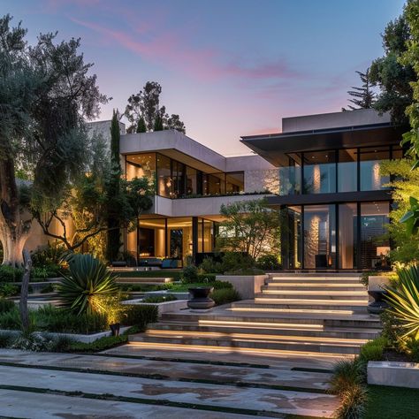 Inside George Lucas' Los Angeles Home: A Fusion of Film and Luxury Los Angeles Architecture Home, Los Angeles Modern Homes, Los Angeles Luxury Homes, Luxury Modern House Design, Los Angeles Mansions, Houses Los Angeles, Los Angeles Houses, Real Architecture, Celebrity House