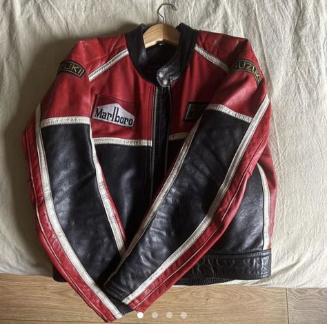 Cool Leather Jackets, Racing Jacket Aesthetic, Vintage Fashion Trends, Vintage Racing Jacket, 2023 Lookbook, Style Bundle, Dressing Style, Racing Jacket, Style Aesthetic