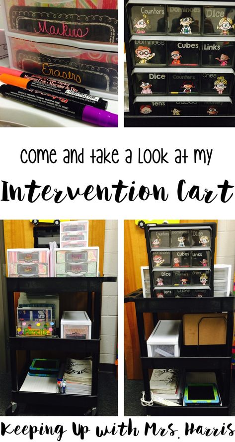 What's on the Intervention Cart? Come on over and take a look! I have it all pictured for you! Reading Intervention Classroom, Reading Interventionist, Intervention Strategies, Intervention Classroom, I Have It All, Literacy Specialist, Intervention Specialist, Literacy Intervention, Reading Comprehension Lessons