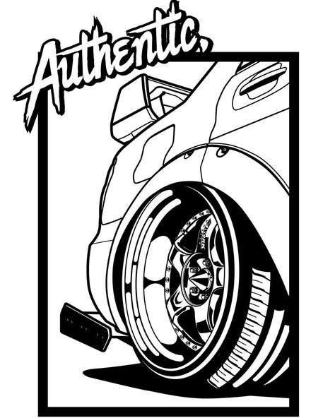 Automotive Tattoo, Car Vector Illustration, Cars Vector, American Traditional Tattoo Ideas, Traditional Tattoo Ideas, Bmw Art, Automotive Illustration, Jdm Stickers, Desain Editorial