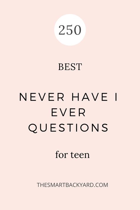 Here are unique and the best never have I ever questions for teens to play and have fun. Never Have I Ever Questions Teenagers Deep, Fun Never Have I Ever Questions, Would U Rather Question For Teens, Good Never Have I Ever Questions, Never Have I Ever Questions Teenagers, Truth Questions For Teens, Never Have I Ever Questions Juicy, Would U Rather Questions, Questions For Teens