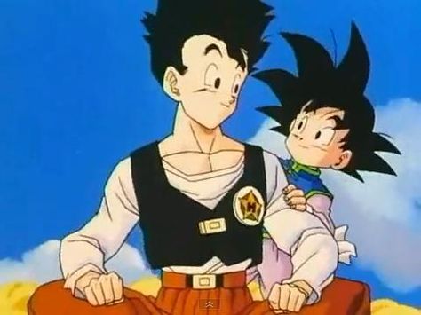 Gohan and Goten.  Cute. Gohan And Goten, Goten Y Trunks, Goku And Gohan, Dragon Ball Z Shirt, Dbz Art, Dragon Balls, Dragon Ball Wallpapers, Dragon Ball Goku, Dragon Ball Gt