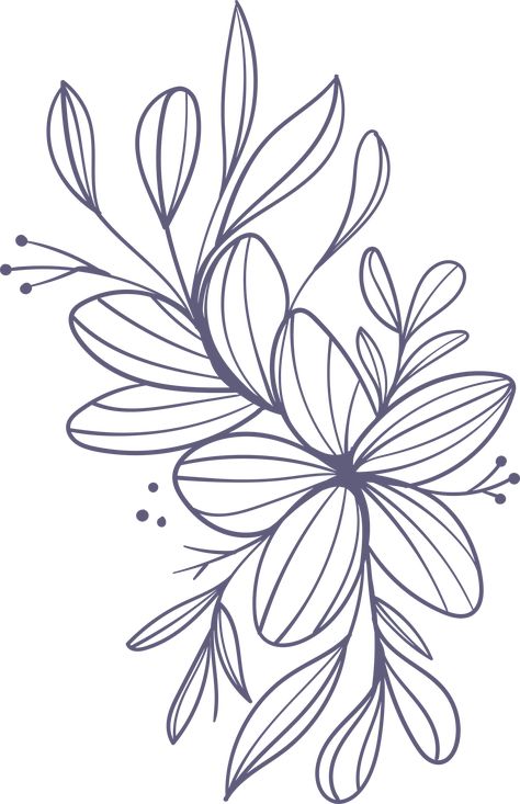 Flat design flowers Free Vector Flowers Vector Art, Vector Flower Design, Floral Vector Design, Vector Floral Design, White Flower Png, Flowers Outline, Sticker Sketch, Floral Vector Pattern, Outline Flowers