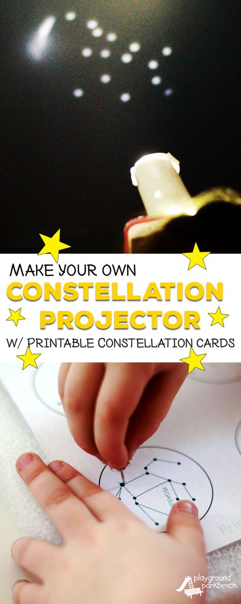 DIY Constellation Projector Constellation Project, Diy Constellation, Preschool Steam, Stem Kids, Kids Stem Activities, Space Activities For Kids, Turn Your Phone, Kid Science, Space Activities