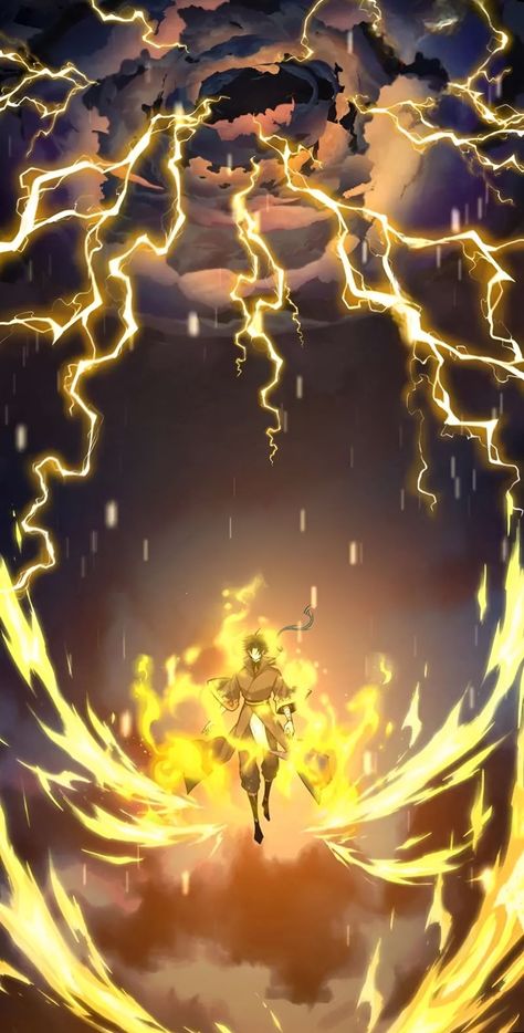 Lightning Magic Fantasy Art, Light Elemental Fantasy Art, Magic Power Aesthetic, Energy Powers Magic, Lightning Anime Character, Anime Power Up, Light Manipulate Power, Light Magic Powers, Anime Lightning Powers