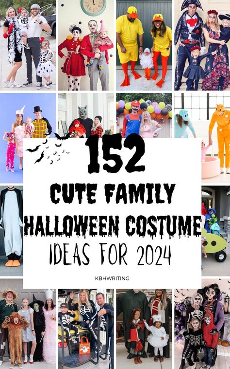 150 Best Family Halloween Costume Ideas Costumes For 3 People Family, Costumes With Newborn, Halloween Costumes Addams Family, Halloween Costumes With Newborn, Family Halloween Costumes With Newborn, Mario Family Halloween Costumes, Devil Wears Prada Costume, Family Halloween Costumes Disney, Funny Family Halloween Costumes