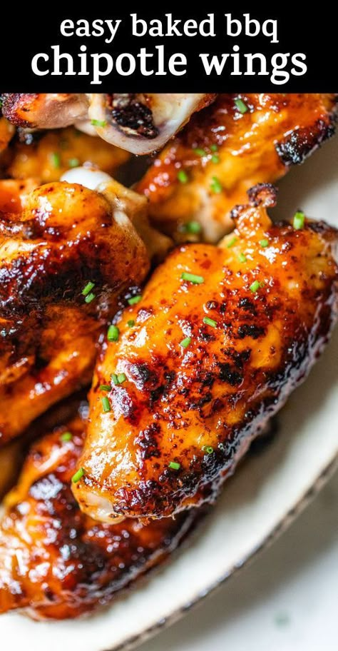 Chipotle Wings Recipe, Air Fryer Wing Ding Recipes, Chicken Wings Marinade Baked, Hot Wing Marinade, Marinated Chicken Wings In The Oven, Chicken Wings Marinade Recipes, Chicken Wing Marinade Baked, Wing Marinade Recipes, Chipotle Chicken Wings Recipe