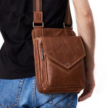 New-Shoes ONLY FOR YOU 339173 - NEWCHIC Mobile Brown Messenger Bag, Crossbody Bag For Men, Leather Goodies, Cheap Crossbody Bags, Leather Hip Bag, Vintage Leather Bag, Side Bags, Mens Leather Bag, Business Bag