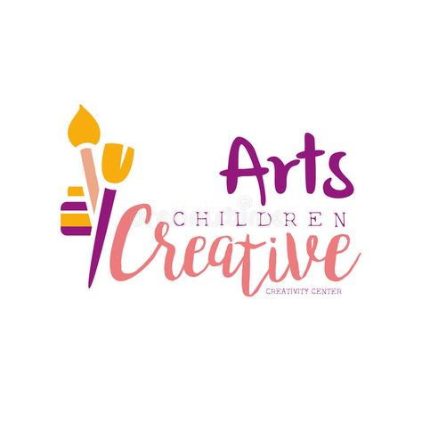 Kids Creative Class Template Promotional Logo With Paintbrushes And Paint Bottle #Sponsored , #Sponsored, #Ad, #Class, #Kids, #Paint, #Template Class Template, Paint Template, Creativity Illustration, Creative Logo Design Art, Life Drawing Classes, Wal Art, Clip Art Pictures, Cute Sewing Projects, Creative Class