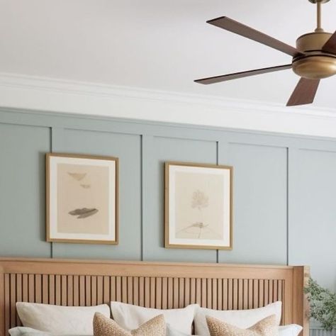 Loralee AhMu on Instagram: "Loving the refreshing light-toned greenish-blue paint color in this bedroom. This color palette has a calming effect and can bring a sense of serenity and peacefulness to any space. Swipe ➡️ to see a similar paint color. 

Photo: AI Simplee DIY

#bedroomdesign #bedroompaintcolors #homedesigninspo #bedroomdesigns #simpleediy" Peaceful Bedroom, Blue Paint Colors, Bedroom Paint Colors, Greenish Blue, Color Photo, Remodeling Ideas, Paint Colors For Home, Blue Paint, Paint Color