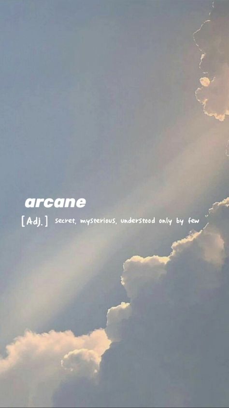 Heal Aesthetic Wallpaper, Sky Username Ideas, Word Aesthetic Wallpaper, Describing Quotes, Pretty English Words, Aesthetic Words Definition, Aesthetic Words For Love, Arcane Meaning, Two Words Quotes