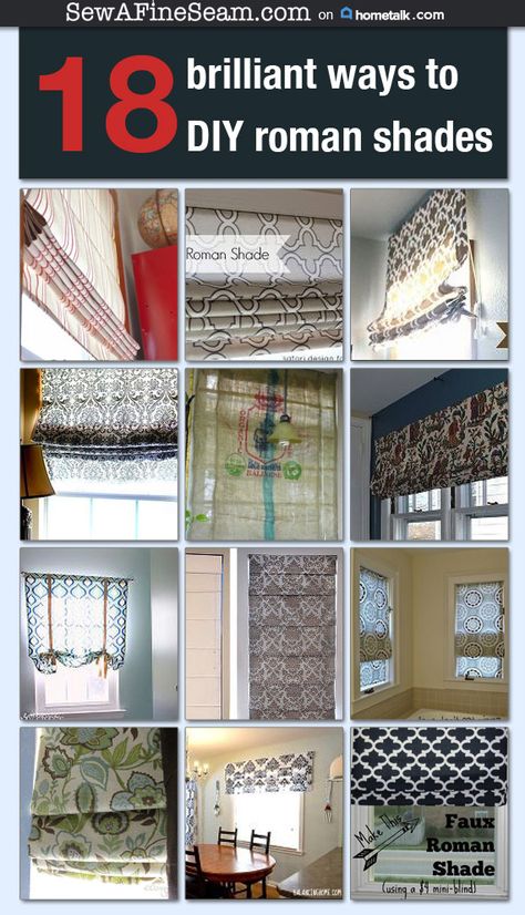 sewafineseam0101 Make Roman Shades, 1920s Kitchen, Interior Farmhouse, Hometalk Diy, Diy Roman Shades, Diy Storage Rack, Interior Boho, Diy Window Treatments, Diy Blinds