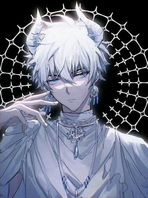 Anime White Hair Boy, White Hair Anime Guy, Anime Demon Boy, Jamais Vu, Dark Anime Guys, Character Design Male, Anime Drawings Boy, Anime Oc