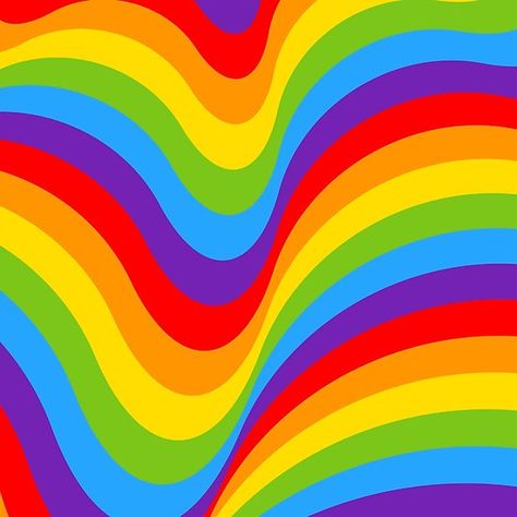 RAINBOW and wavy #rainbow #pride #pridemonth #pride2018 Rainbow Backgrounds, Wavy Rainbow, Dinner 2023, Rainbow Explosion, Tie Dye Background, Rainbow Canvas, Bubbles Wallpaper, Abstract Pattern Design, Rainbow Abstract