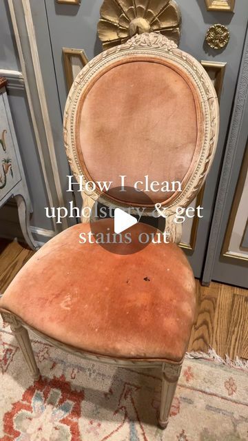 Paige Kontrafouris on Instagram: "A frequently asked question is how I clean / sanitize my furniture especially stuff that's bought secondhand!

My process for something new coming into the house secondhand: throughly vacuum, spot clean stains if needed,  then use my upholstery cleaner for a deep clean and lastly sanitize! If I can let an item bake in the sun for a little that's and added bonus! 

For in between cleanings like this video I will spot clean stains then use my upholstery cleaner. I love folex and miss mouths stain remover and my little green machine which works wonders! I was able to get all the marker stains and crusty food off this chair no problem. 

*disclaimer the marks you still see on the chair is fabric damage not caused by the stain removers or little green machine b Upholstery Cleaner Chair, Cleaning Upholstered Furniture, Marker Stain, Stain Removers, Clean Couch, Couch Upholstery, New Coming, Upholstery Cleaner, Mold Remover