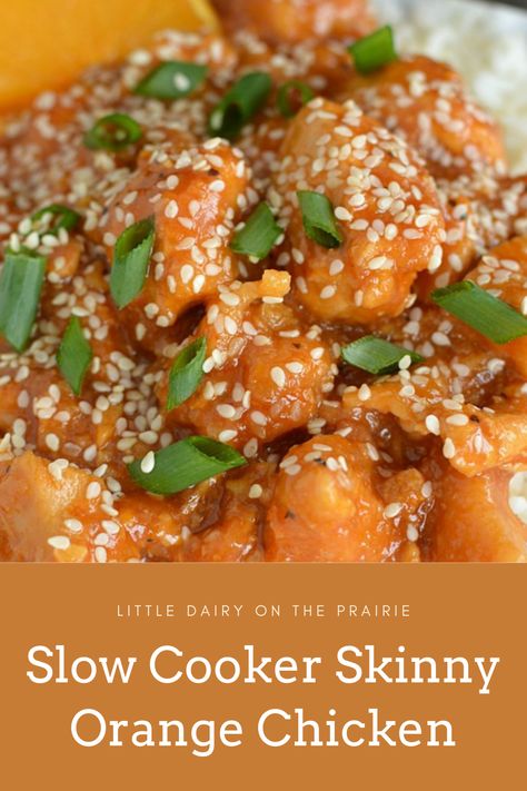 Slow Cooker Orange Chicken, Healthy Orange Chicken, Orange Chicken Crock Pot, Orange Chicken Recipe, Takeout Food, Dinner Chicken, Savory Chicken, Best Slow Cooker, Orange Chicken