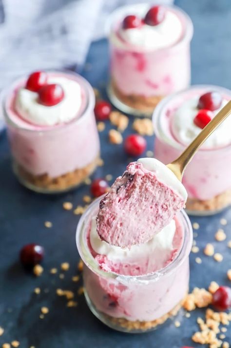 Cranberry Cheesecake Mousse | Cake 'n Knife Cranberry Mousse Recipe, Cranberry Mousse, Cheesecake Mousse Recipe, Crusted Rack Of Lamb, Pumpkin Spice Cheesecake, Cranberry Cheesecake, Leftover Cranberry Sauce, Cheesecake Mousse, Fudge Sauce