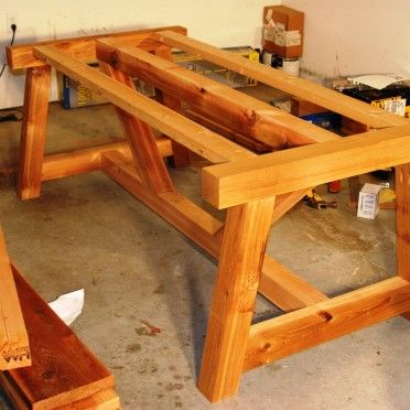 Truss Beam Table, Beam Table, Build A Farmhouse Table, Farmhouse Table Plans, Table Woodworking, Diy Outdoor Table, Woodworking Projects Furniture, Diy Farmhouse Table, Diy Dining Table