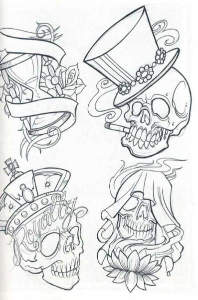 coloring pages 🎾 Skull Coloring, Tattoo Fonts Alphabet, Skull Coloring Pages, Tattoo Skull, Free Adult Coloring Pages, New School Tattoo, School Tattoo, Skull Tattoos, New School