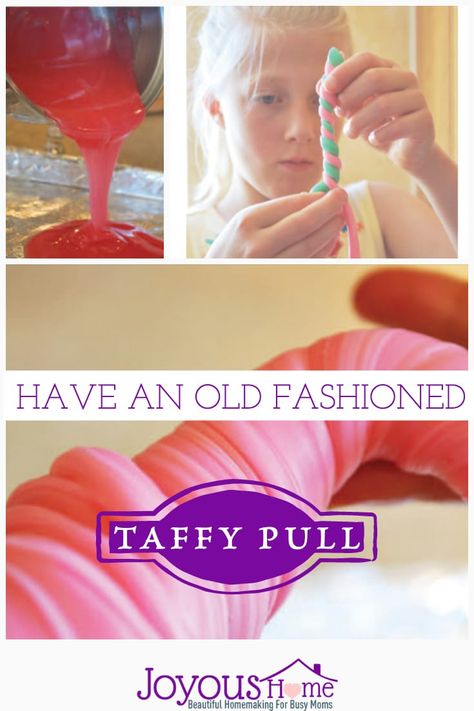 Taffy Pulling, How To Make Taffy, Homemade Taffy, Taffy Recipe, Healthy Candy, Taffy Candy, Laffy Taffy, Salt Water Taffy, Candy Recipes Homemade