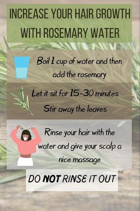 Pro tip do not rinse it out #hairgrowth, #hairgrowthtips, #hairtipsandtricks, #hairtips Rosemary Water For Hair Growth, Rosemary Water For Hair, Rosemary For Hair, Rosemary Water, Homemade Hair Treatments, Hair Growth Secrets, Homemade Hair, Hair Growing Tips, Diy Essentials