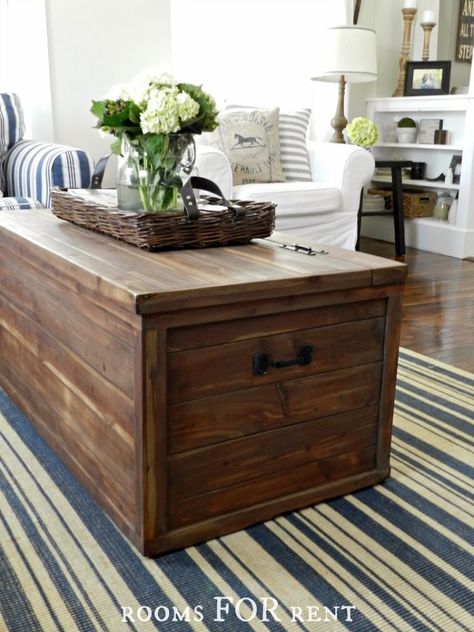 toning down the wood on a cedar chest                                                                                                                                                                                 More Minwax Special Walnut, Cedar Chest Redo, Chest Decor, Chest Ideas, Wooden Trunk, Coffee Table Trunk, Chest Coffee Table, Cedar Chest, Neutral Living Room