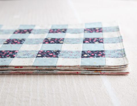 How to make Gingham Placemats   Giveaway! | WeAllSew Quilted Table Mats Placemat, Charm Pack Placemat Patterns, Placemat Quilt Patterns, Place Mats Quilted Patterns Free, Diy Placemats Fabric Free Pattern, Easy Quilted Placemats, Sewing Placemats Pattern, Placemat Sewing Pattern, Quick Placemats