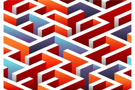 Isometric seamless Maze pattern. by sukmaraga on Envato Elements Maze Graphic Design, Maze Pattern, Woo Commerce Wordpress, Website Builder Free, Isometric Design, Shop Layout, Woocommerce Themes, Sketchbook Inspiration, Envato Elements