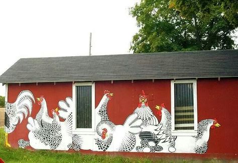 Awesome coop! Chicken Coop Decor, Coop Design, Crazy Chicken Lady, Barn Art, Keeping Chickens, Chicken Lady, Hen House, Chicken Art, Chickens And Roosters