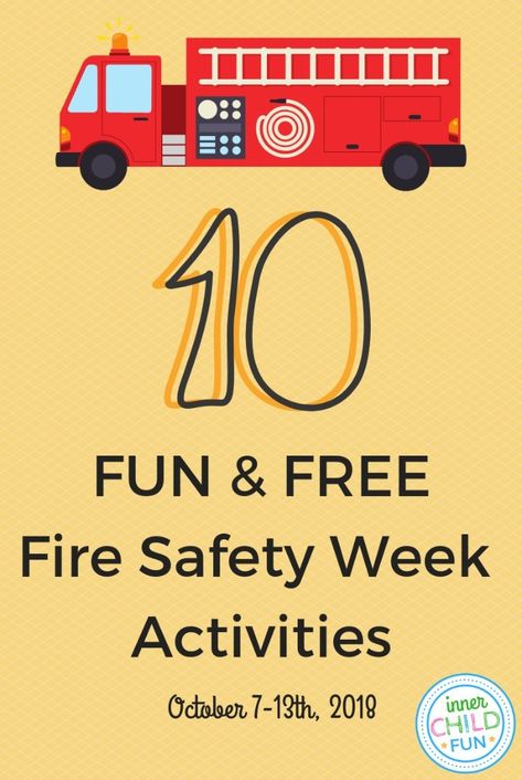 Here are 10 fun and free #firepreventionweek activities with printables, worksheets, lesson plans, apps, and more! This year Fire Safety Week is October 7-13th, 2018. Fire Prevention Week Preschool, Fire Safety Lesson Plans, Fire Safety Week Activities, Fire Safety Worksheets, Fire Safety Lessons, Fire Safety Preschool Crafts, Safety Lesson Plans, Fire Safety Free, Fire Safety For Kids