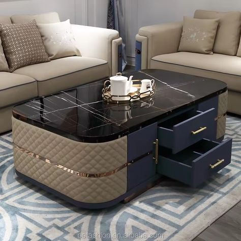 Oe-fashion Modern Stainless Steel And Leather Design Square Natural Marble Coffee Table - Buy Coffee+tables square Coffee Table stainless Steel Coffee Table Product on Alibaba.com Meja Sofa, Marble Top Coffee Table, Mirrored Coffee Tables, Modern Sofa Designs, Living Room Sofa Design, Decoration Inspiration, Sofa Living, Wooden Coffee Table, Marble Coffee Table