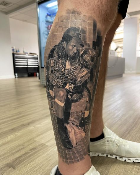 Legendary Kobe Bryant, healed and sharp 🤌🏼 #healedtattoo #explore #realistictattoo #kobe Kobe Tattoos Ideas, Kobe Bryant Tattoo Ideas, Kobe Bryant Tattoo, Kobe Tattoo, Tattoo Pieces, Tattoo Inspiration Men, Full Sleeve Tattoos, Leg Sleeve, Leg Tattoo