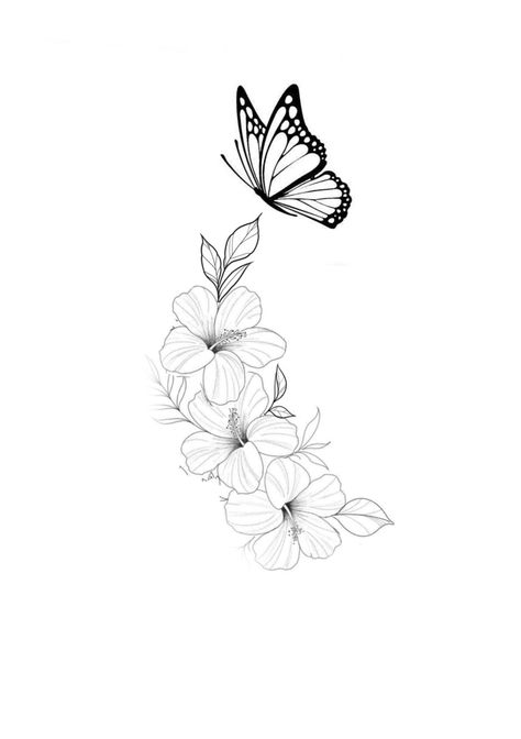 Half Flower Half Butterfly Tattoo, Half Flower Half Butterfly, Half Butterfly Half Flower Tattoo, Half Butterfly Tattoo, Flower Tattoo Stencils, Half Butterfly, Half Flower, Tattoo Stencils, Butterfly Tattoo