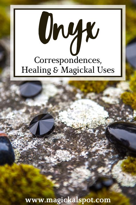 Do you feel drawn to the mysterious, black, yet glistening stones of Onyx? If so, you'll be interested in learning more about the folklore, correspondences, healing properties, and magical attributes of this powerful crystal that has been used for centuries for its many healing therapies and magical workings. In this article, we'll discuss in-depth the onyx and its many associated fascinating properties. Black Onyx Crystal Meaning, Magick Protection, Crystal Magick, Mojo Bags, Onyx Crystal, Protection Amulet, Healing Therapy, Divination Tools, Power Crystals