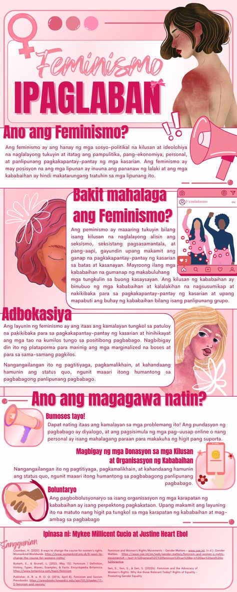 Feminism Infographic! Feminismo Infographic About Women Empowerment, Infographic Feminism, Infographic Design Aesthetic, Canva Infographic Ideas, Aesthetic Infographic Design, Poster Women Empowerment, Aesthetic Infographic, Infographic Layout Templates, Women Infographic