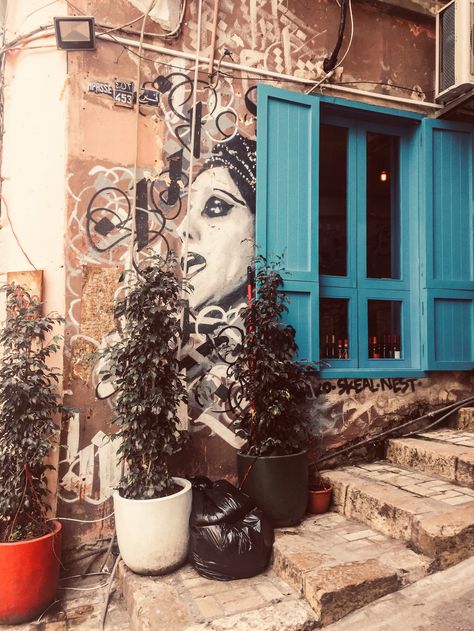 Old Beirut Lebanon Aesthetic, Lebanon Aesthetic Vintage, Arabic Goddess, Gemmayze Beirut, Beirut Streets, Lebanon Street, Lebanon Tourism, Old Lebanon, Lebanese Art