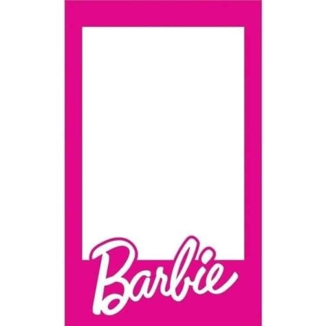 Barbie Photo Template, Barbie Art Projects Ideas, Barbie Frame Template, Barbie Box Printable, Barbie Selfie Frame, Barbie Box Frame, This Barbie Is Template 2023, Barbie Box Template, Barbie Photo Frame